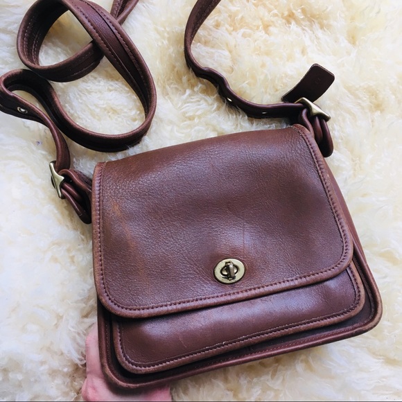Coach Handbags - Vintage Coach Cognac Crossbody Bag Coach Rambler
